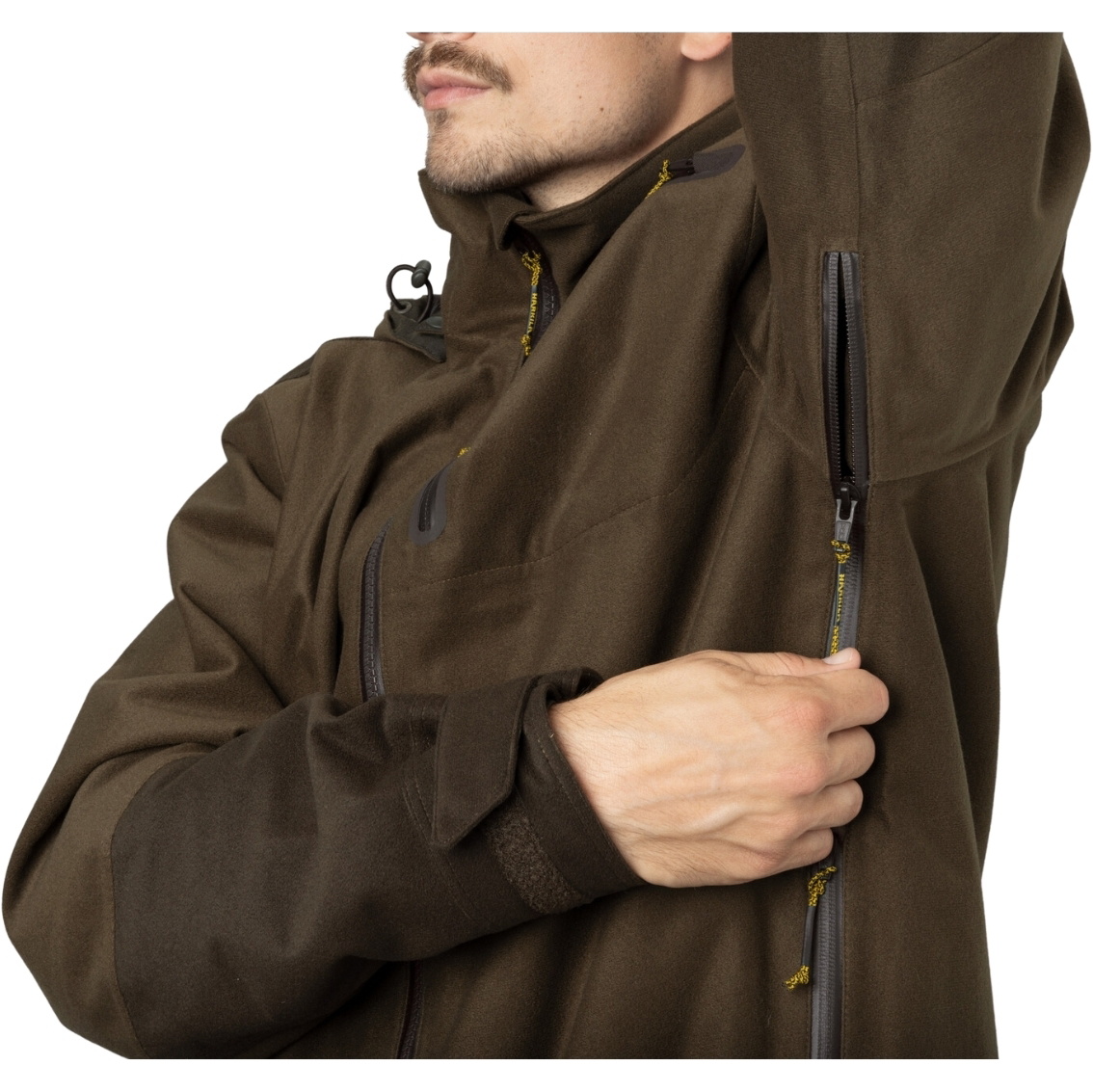 Harkila Mens Forest Hunter GTX Jacket 10001 - Hunting Green / Shadow Brown